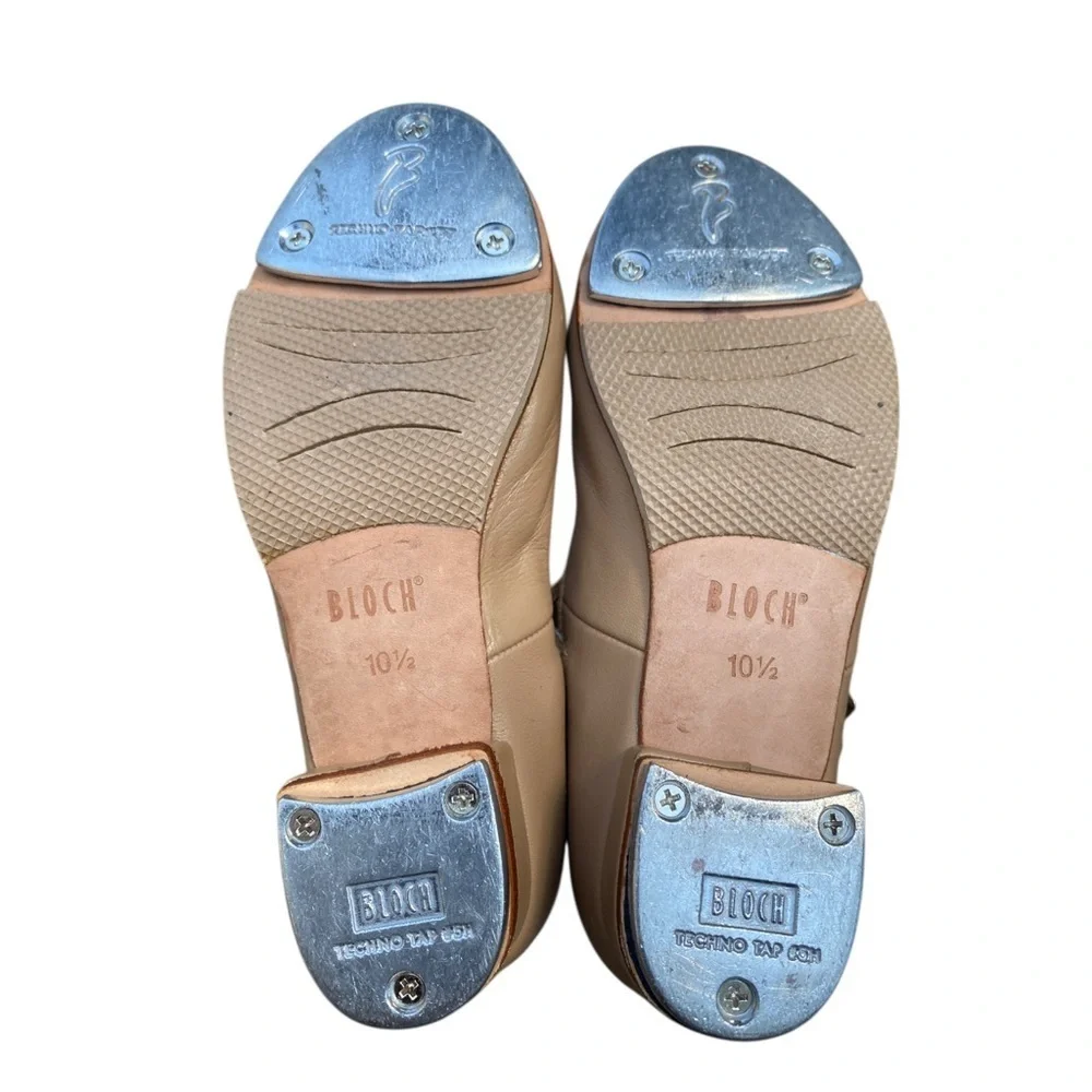 Bloch Kids Tan Tap Shoes size 10.5
